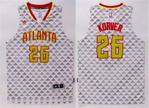 Maillot De Basket Eastern Atlanta Hawks Kyle Korver 26 Tissus Sportif Fans Edition Blanc